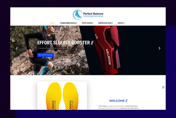 Création du site Internet responsive Perfect Balance et référencement local.