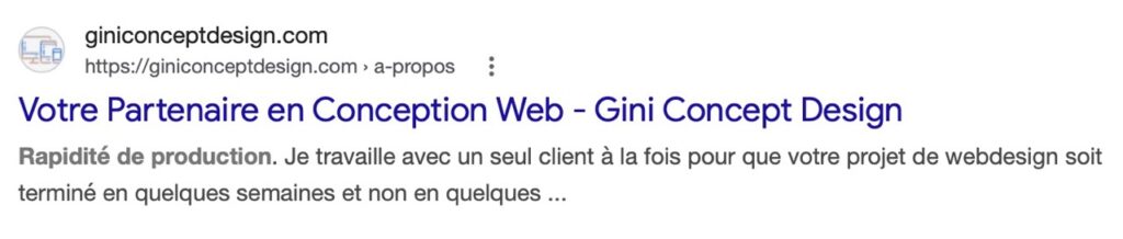Titre et description SEO