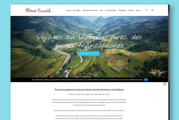 Organisez vos vacances au Vietnam et découvrez la refonte du site Internet de VIETNAM ENSEMBLE