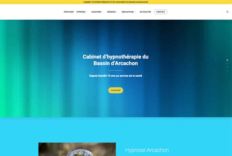 Refonte de site Internet Hypnothérapeute Arcachon